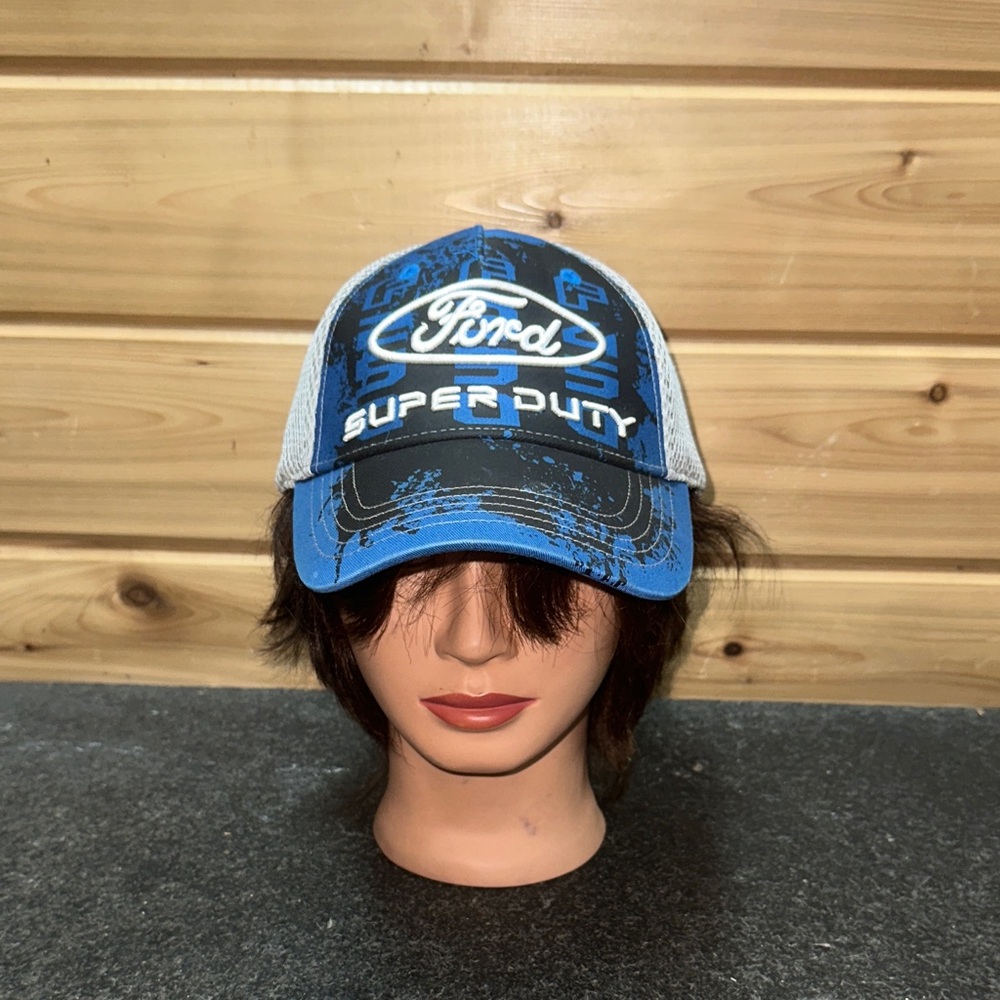 Ford Super Duty Blue and Gray Trucker Hat